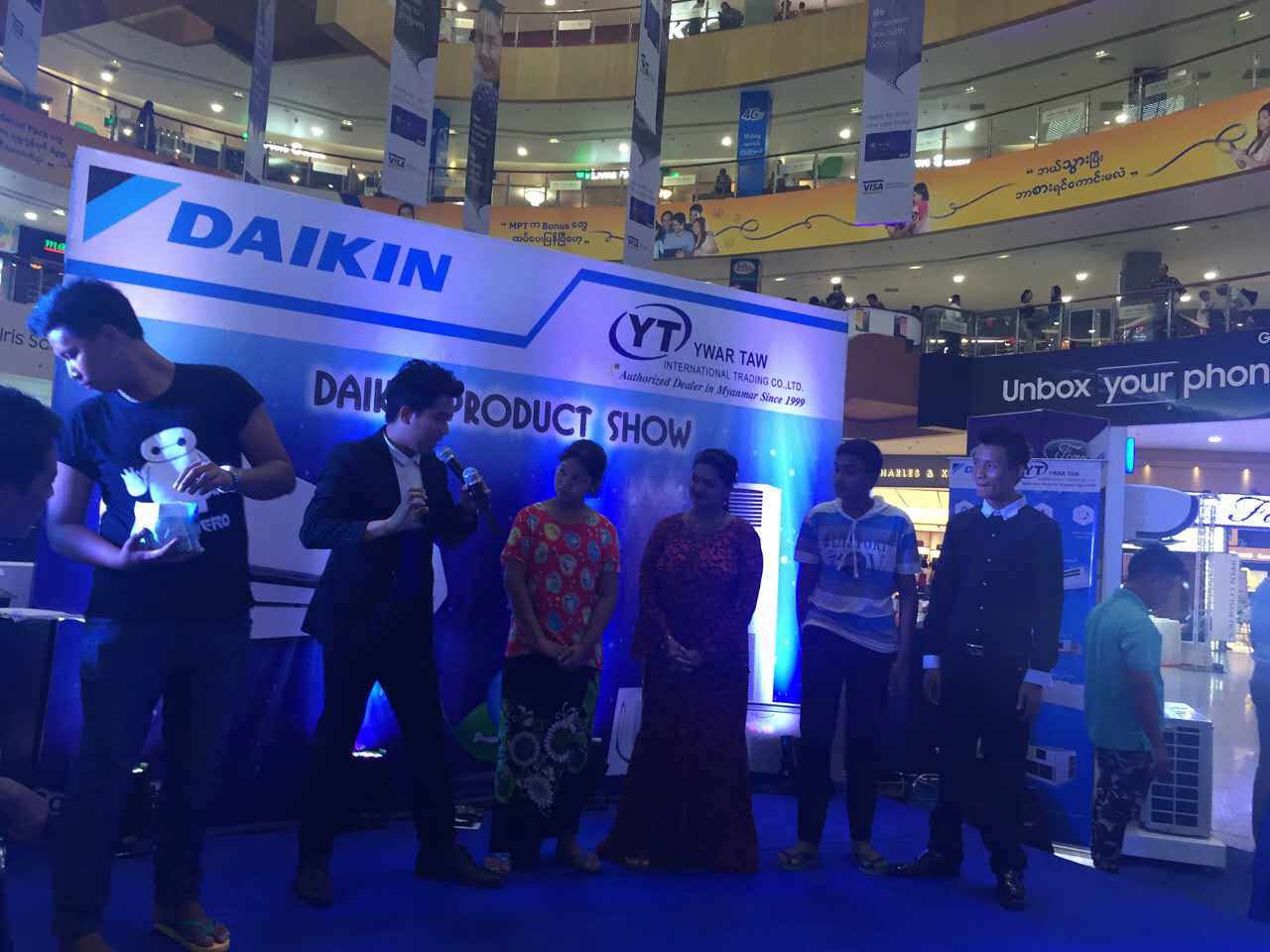 Daikin Product show cooperate with Ywar Taw